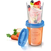 Philips Avent - Set de recipientes para leche materna (5 recipientes 240 ml + 5 tapas)